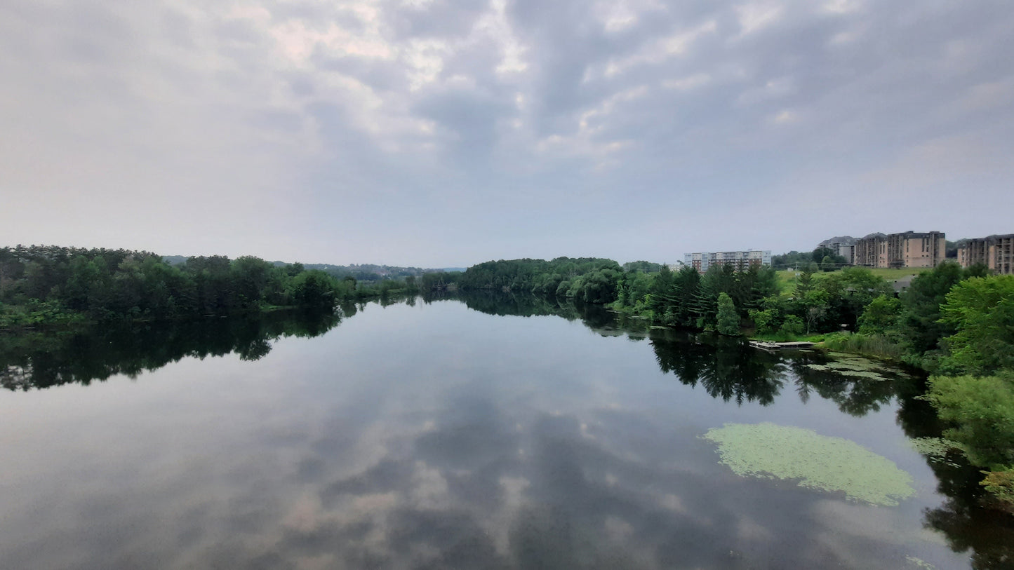 Sherbrooke Et Rivière Magog 20 Juillet 2021 (Vue Sure) 5H54 Cliquez Pour Voir Les Nénuphars Verts