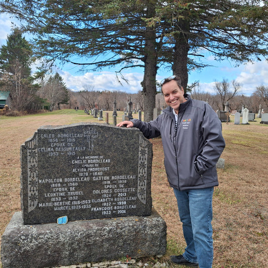 Pierre tombale d'Émilie Bordeleau